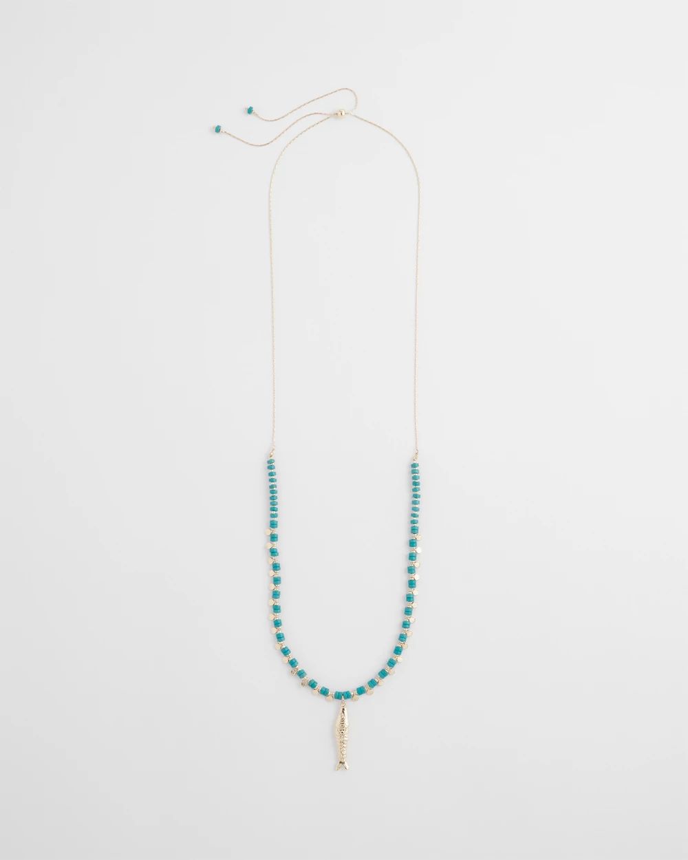 Turquoise Heishi Bead Necklace