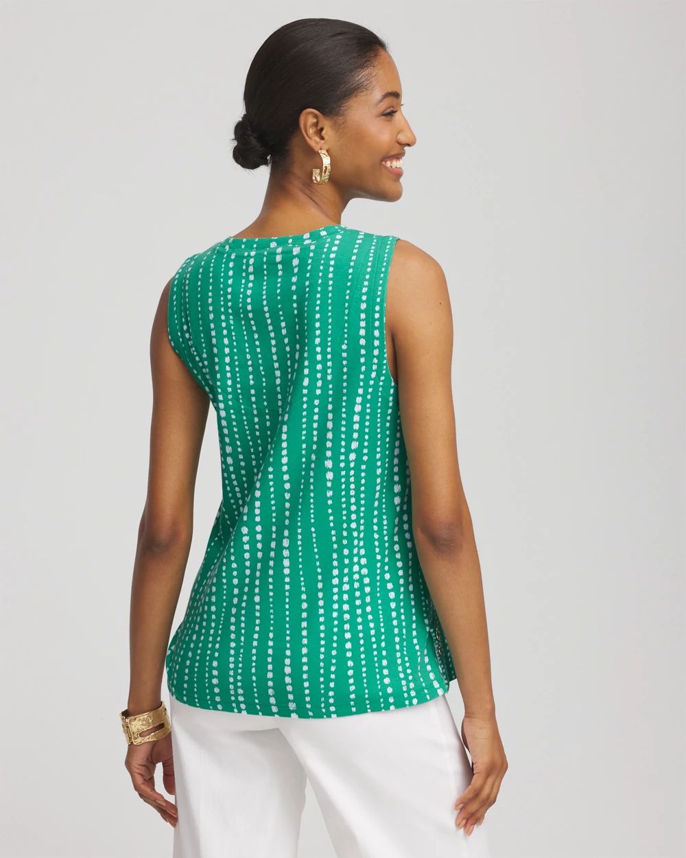 Bubbles Sleeveless V-Neck Tank