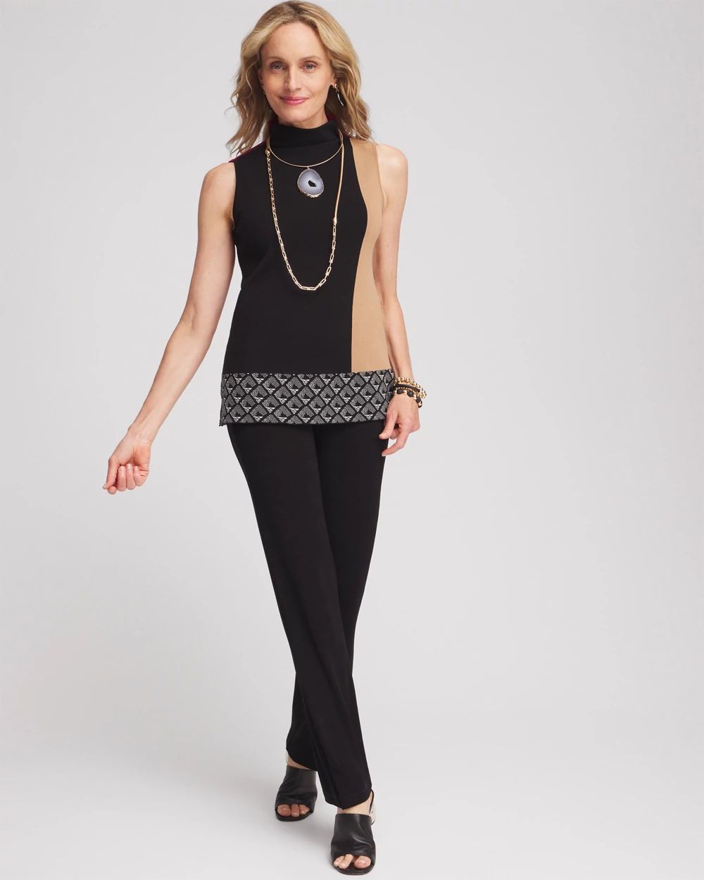 Travelers™ Colorblock Mockneck Sweater Tank