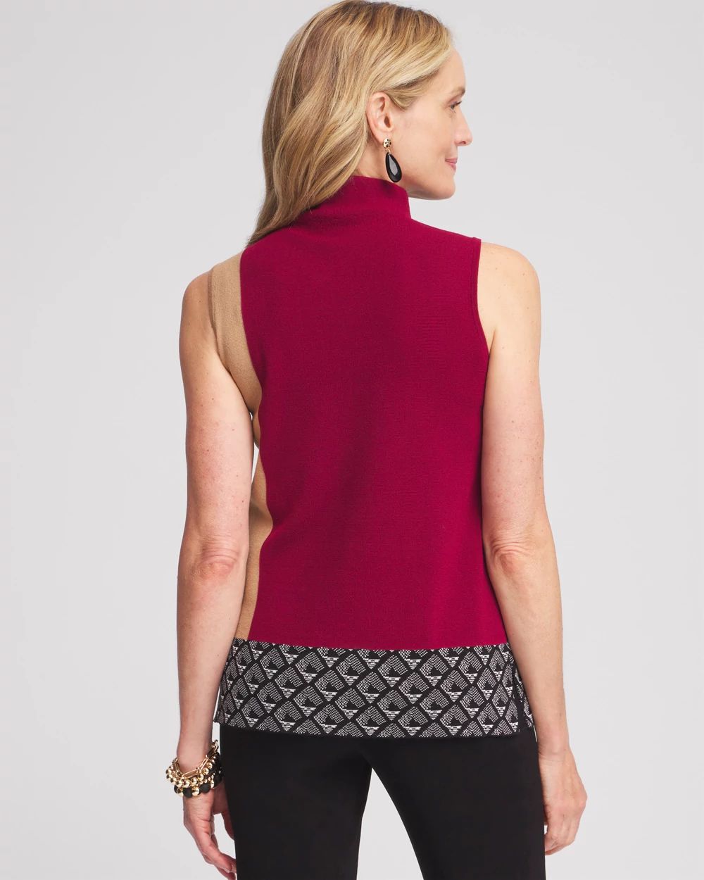 Travelers™ Colorblock Mockneck Sweater Tank