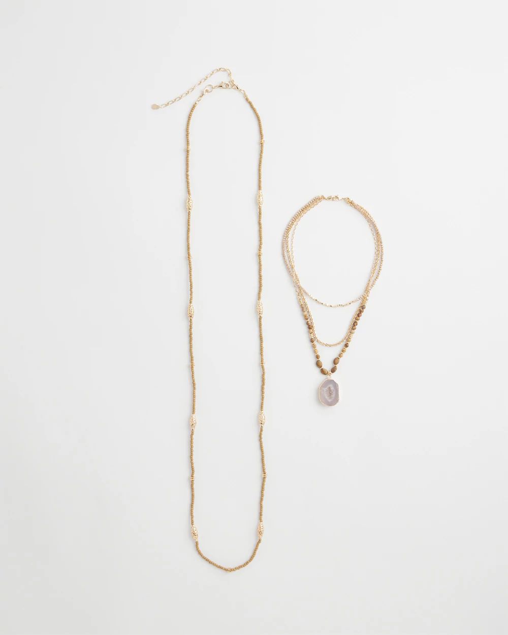 Convertible Filigree Agate Pendant Necklace