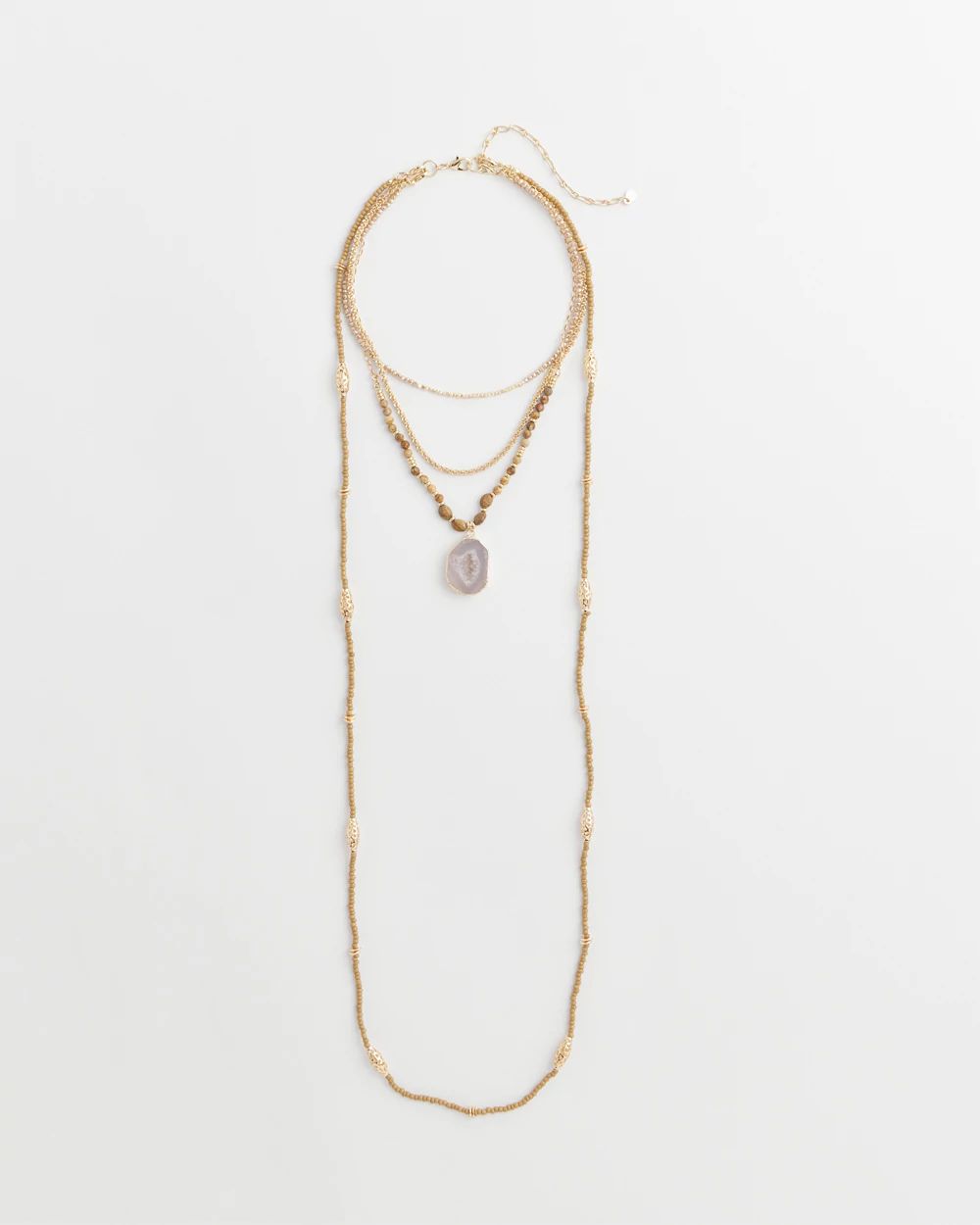Convertible Filigree Agate Pendant Necklace