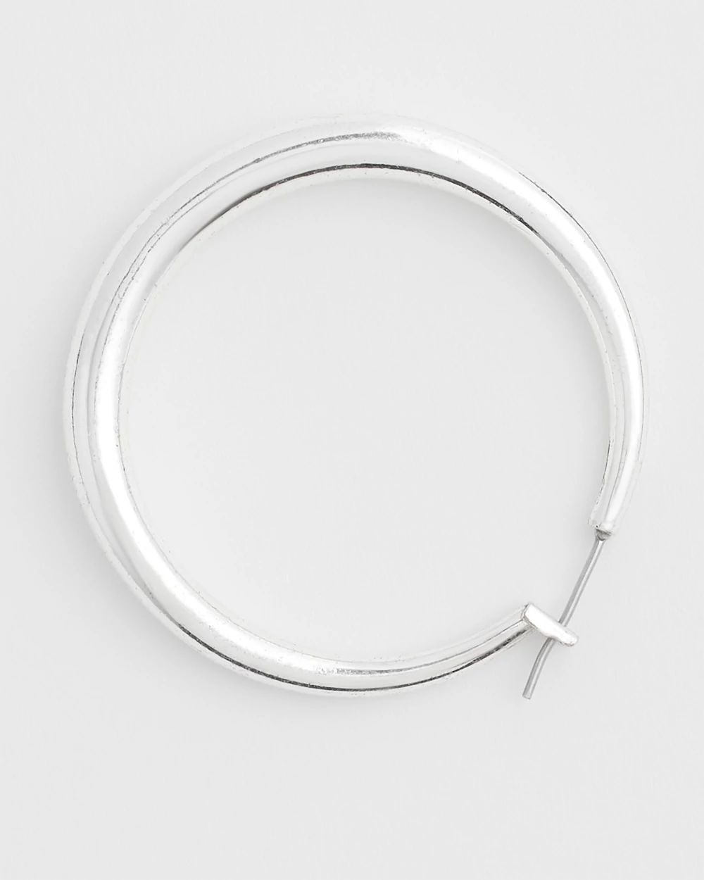 Cassie Silver-Tone Hoop Earrings