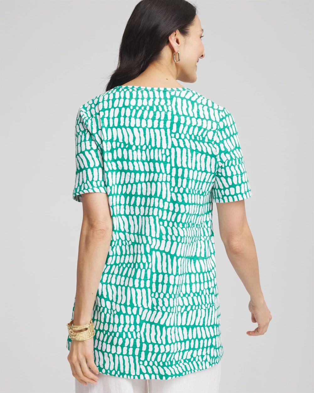 Tropical Short Sleeve Forward-Seam Tee