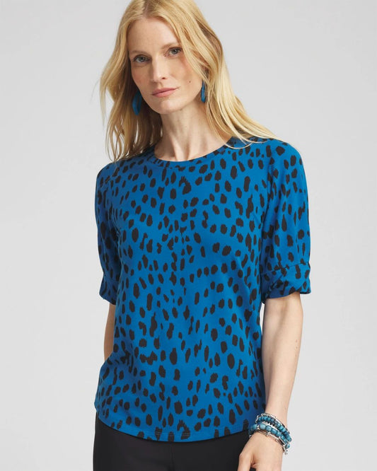 Touch of Cool™ Dots Roll Cuff Tee