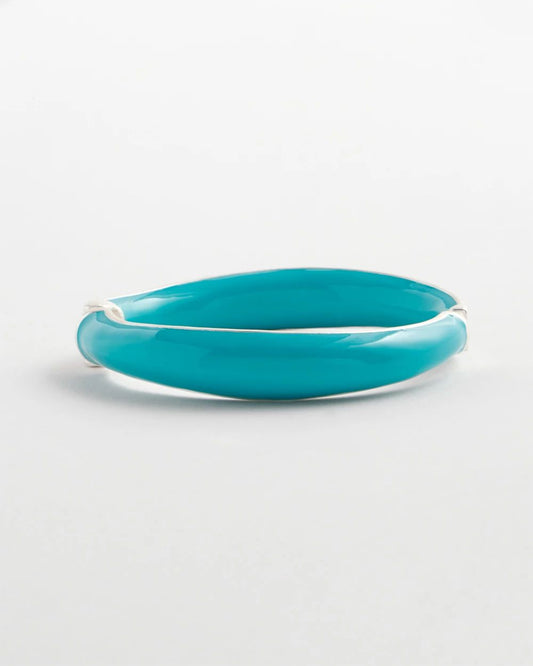 Turquoise Tone Hinge Bracelet