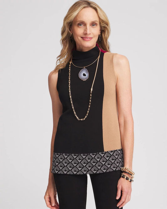 Travelers™ Colorblock Mockneck Sweater Tank