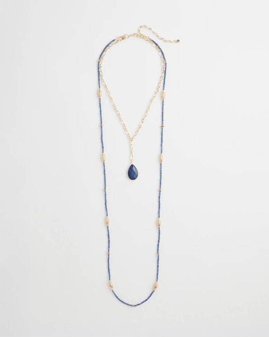 Convertible Filigree Beaded Pendant Necklace