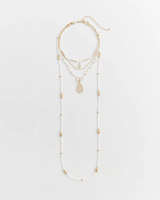 Convertible Filigree Beaded Pendant Necklace