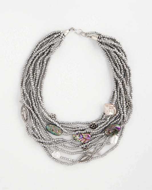 Chico's Originals Seed Bead Ocean Necklace