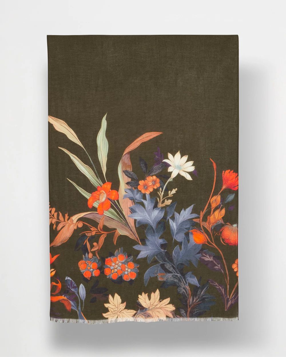Autumn Floral Oblong Scarf